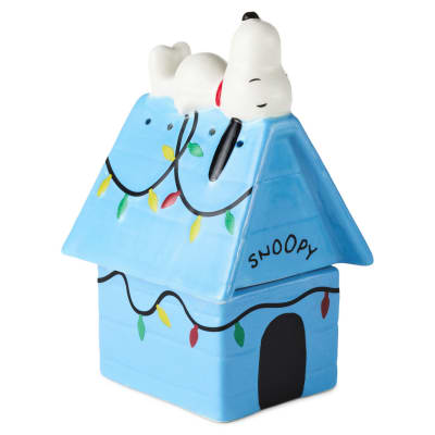 Peanuts® Snoopy on Holiday Doghouse Salt and Pepper Shakers, Set of 2