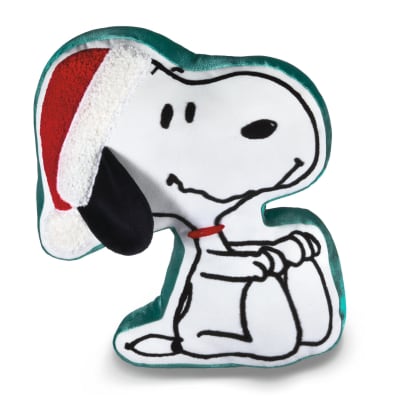 Peanuts® Santa Snoopy Shaped Pillow