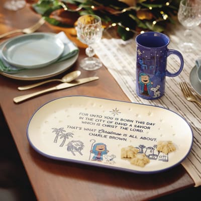 Peanuts® Linus Nativity Speech Oval Platter