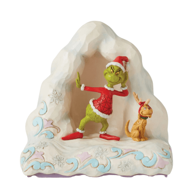 Jim Shore | Grinch and Max on Snow Mound Figurine