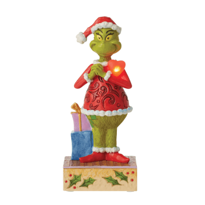 Jim Shore | Grinch with Large Red Heart Figurine