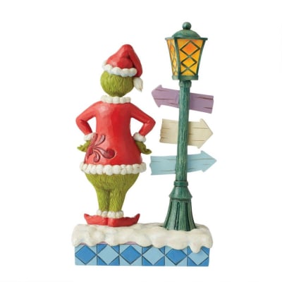 Jim Shore | Grinch Standing by Lit Lamppost Figurine
