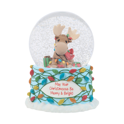 Precious Moments | May Your Christmoose Be Merry And Bright Musical Snow Globe
