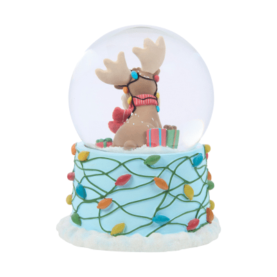 Precious Moments | May Your Christmoose Be Merry And Bright Musical Snow Globe