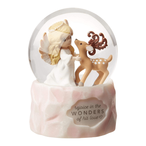 Precious Moments | Rejoice in The Wonders of His Love Annual Angel Snow Globe