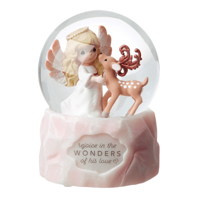 Precious Moments | Rejoice in The Wonders of His Love Annual Angel Snow Globe