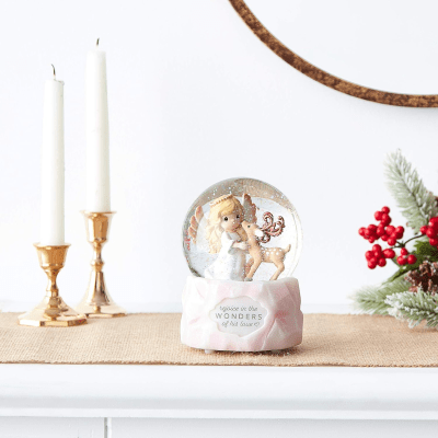 Precious Moments | Rejoice in The Wonders of His Love Annual Angel Snow Globe