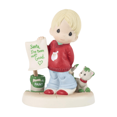 Precious Moments | Santa, I’ve Been Mostly Good, Boy Figurine