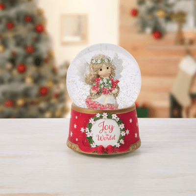 Precious Moments | Joy To The World Annual Angel Snow Globe