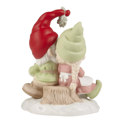 Precious Moments | Gnomie Wishes and Mistletoe Kisses Figurine