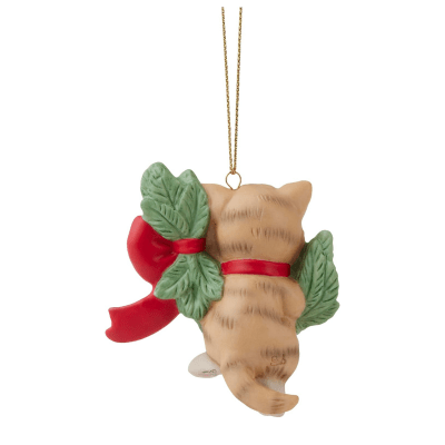 Precious Moments | Hanging Out For The Holidays 2024 Dated Cat Ornament