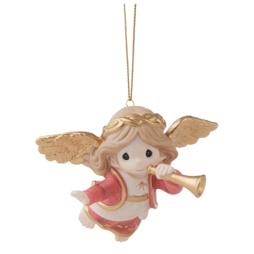 Precious Moments | Bringing Good News Of Great Joy Annual Angel Ornament