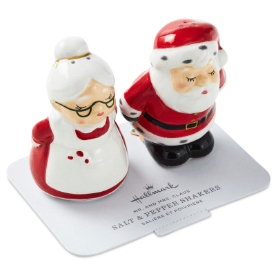Kissing Clauses Salt and Pepper Shakers, Set of 2