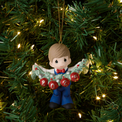 Precious Moments | Deck The Halls 2025 Dated Boy Ornament