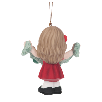 Precious Moments | Deck The Halls 2025 Dated Girl Ornament