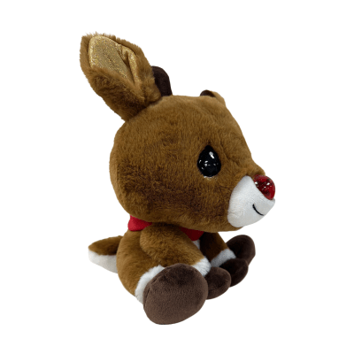 Precious Moments | Rudolph the Red-Nosed Reindeer® Cutie Pet-tudies Exclusive Lighted Musical Plush