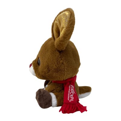 Precious Moments | Rudolph the Red-Nosed Reindeer® Cutie Pet-tudies Exclusive Lighted Musical Plush