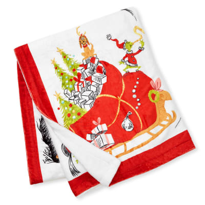 Dr. Seuss's How the Grinch Stole Christmas!™ Storybook Scenes Throw Blanket