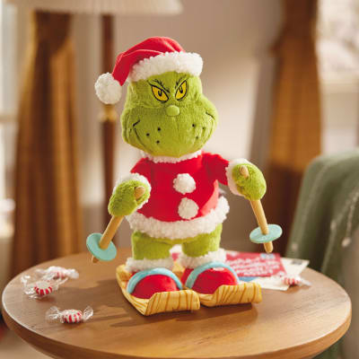 Dr. Seuss's How the Grinch Stole Christmas!™ Skiing Grinch Musical Plush With Motion