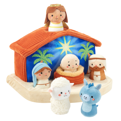 Nativity Scene Plush Toys, 7-Piece Set
