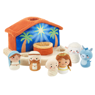 Nativity Scene Plush Toys, 7-Piece Set
