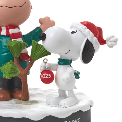 Peanuts® Charlie Brown and Snoopy With Tree Figurine