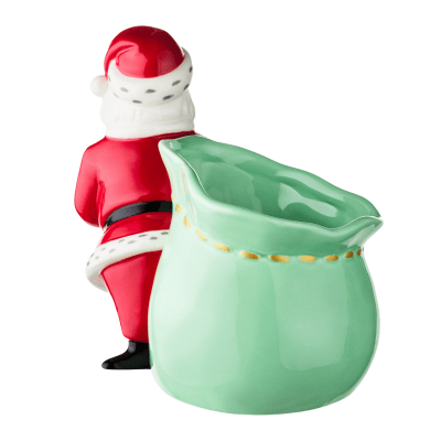 Santa With Toy Bag Candy Dish