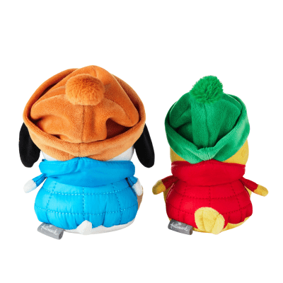 Better Together | Peanuts® Snoopy and Woodstock Puffer Coats Magnetic Plush Pair