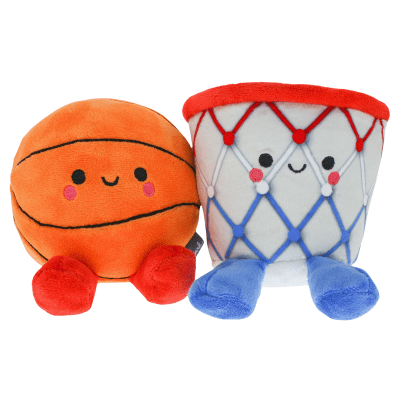 Better Together | Basketball and Hoop Magnetic Plush Pair