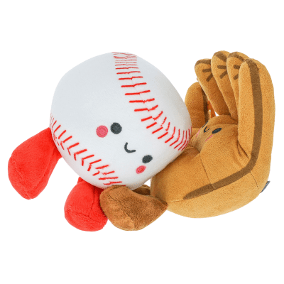 Better Together | Baseball and Glove Magnetic Plush Pair