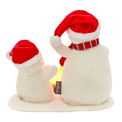 Roasting Marshmallows Singing Snowmen Plush With Light and Motion