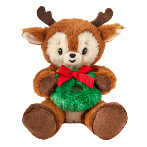Reindeer With Wreath Plush