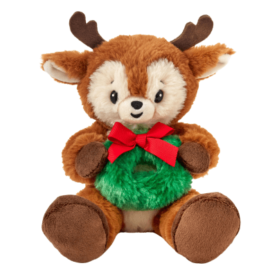 Reindeer With Wreath Plush