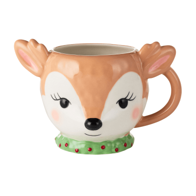 Sculpted Reindeer Mug