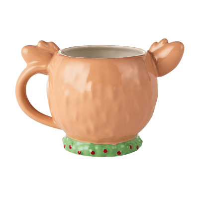 Sculpted Reindeer Mug