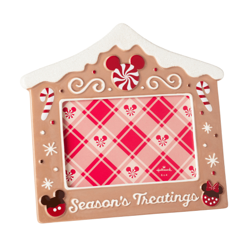 Disney Season's Treatings Gingerbread Sculpted Picture Frame, 4x6