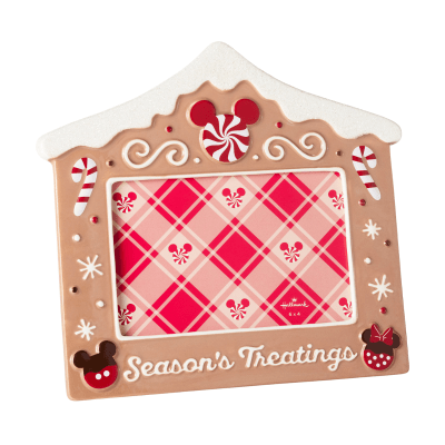 Disney Season's Treatings Gingerbread Sculpted Picture Frame, 4x6