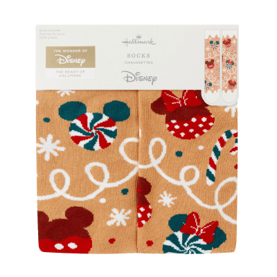 Disney Mickey and Minnie Icons Gingerbread Socks