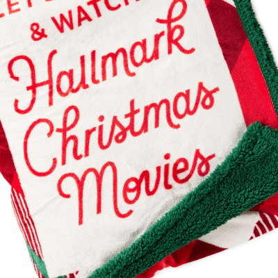 Hallmark Channel Let's Stay In Oversized Throw Blanket