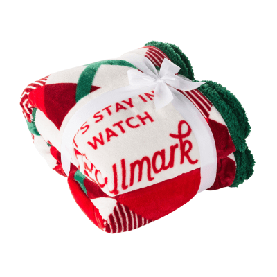 Hallmark Channel Let's Stay In Oversized Throw Blanket