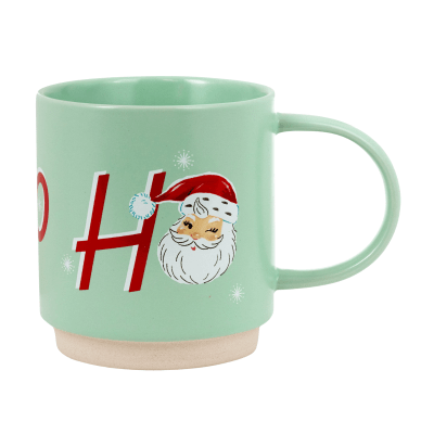 Mint Green Ho Ho Ho Santa Mug