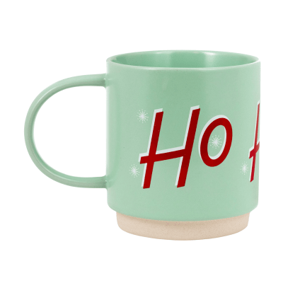 Mint Green Ho Ho Ho Santa Mug