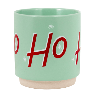 Mint Green Ho Ho Ho Santa Mug