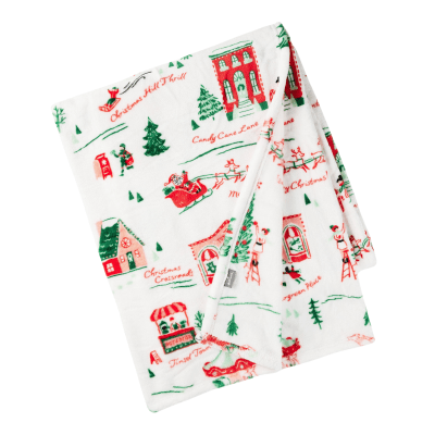 Holiday Toile Throw Blanket