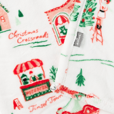 Holiday Toile Throw Blanket