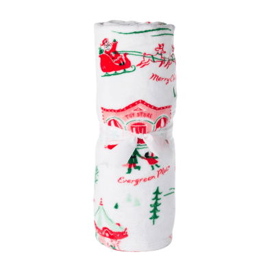 Holiday Toile Throw Blanket