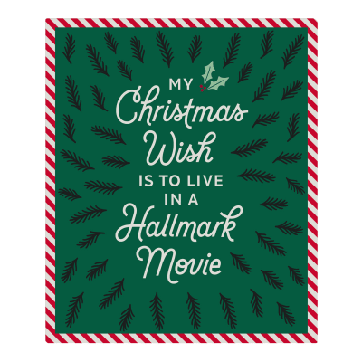 Hallmark Channel My Christmas Wish Throw Blanket