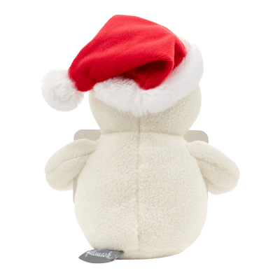 Snowman in Santa Hat Plush Gift Card Holder