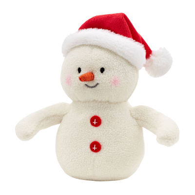 Snowman in Santa Hat Plush Gift Card Holder