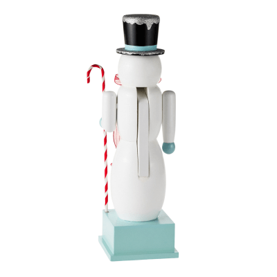 Snowman Christmas Countdown Nutcracker Figurine